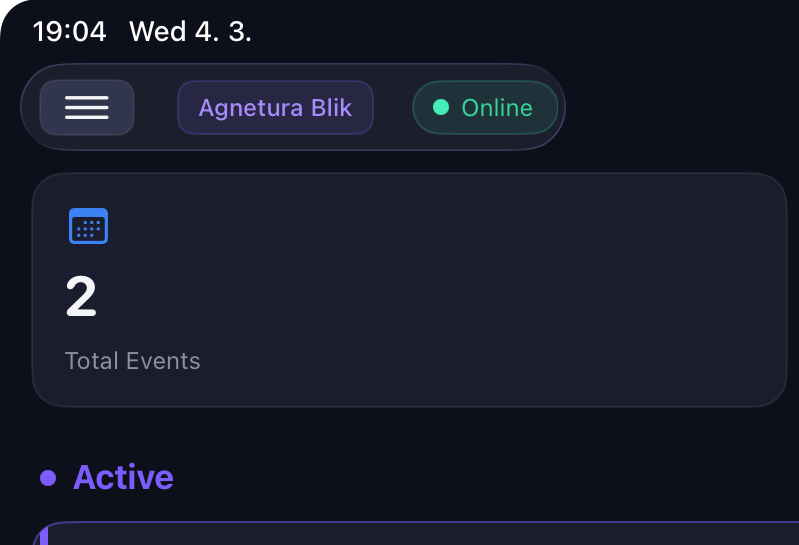 Ukázka offline funkce